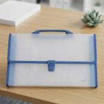 Plastic Carry File Bag with Handle - Image 2